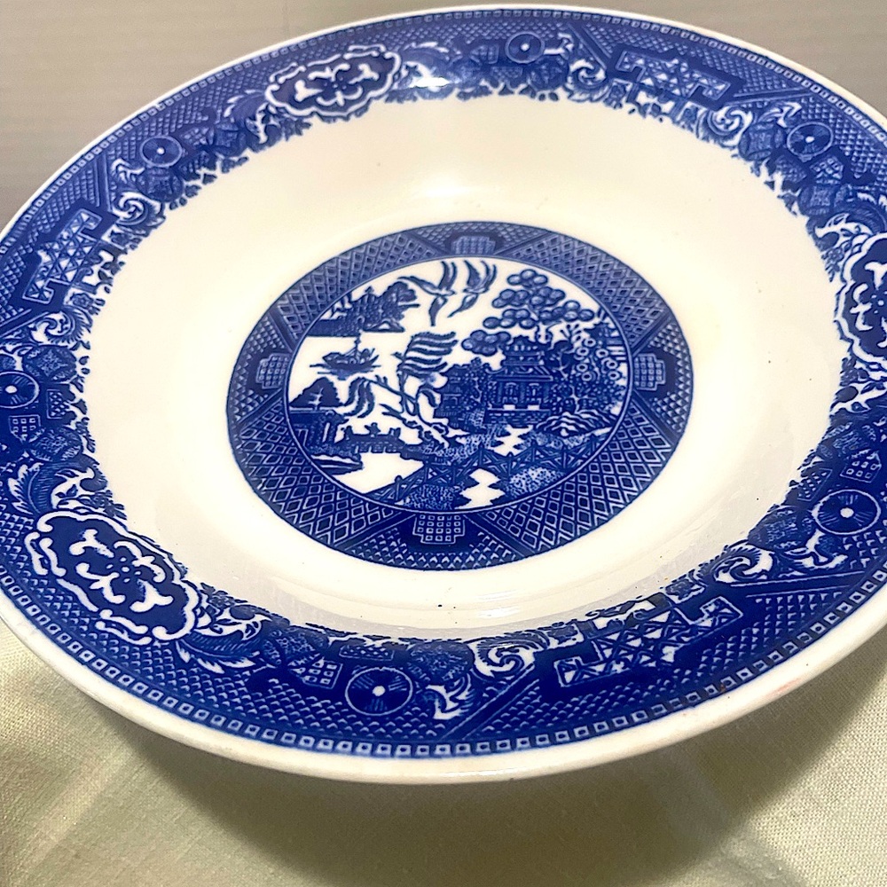 Two Blue Willow Vegetables Bowls